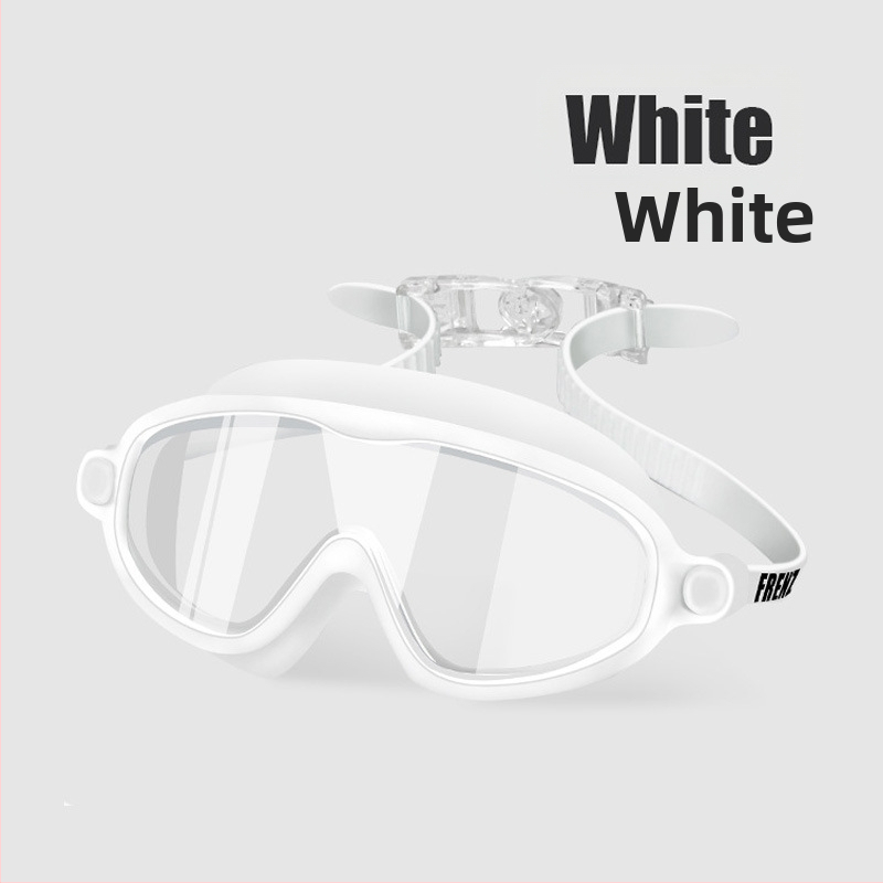 Detské plávacie okuliare s anti-fog - šošovky z polykarbonátu, silikónové tesnenie, HD priehľadné