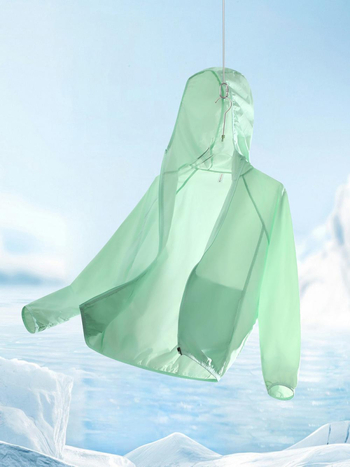 Външна ветровка за открито с UV защита UPF50+, дишаща, много лека, бързосъхнеща, с качулка