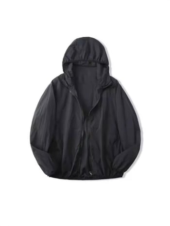 Ζακέτα με κουκούλα, υπερλεπτή, UPF >2000, μίγμα πολυεστέρα, πλαϊνές τσέπες, λεπτή, καλοκαιρινό μοντέλο 2025