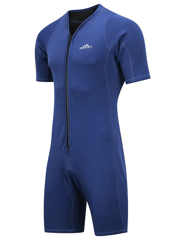 Unisex 2mm κοντομάνικη ολόσωμη στολή κατάδυσης, ένα κομμάτι, ζεστή προστασία για κολύμβηση και κατάδυση