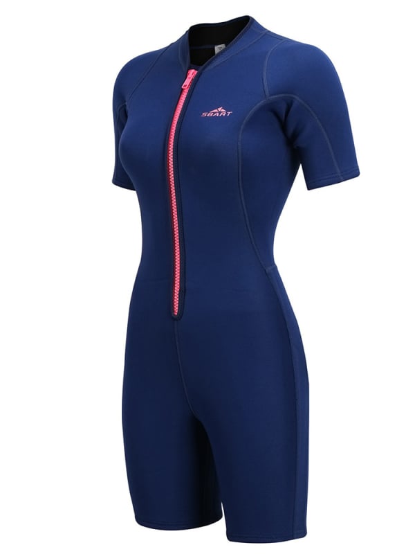 Unisex 2mm κοντομάνικη ολόσωμη στολή κατάδυσης, ένα κομμάτι, ζεστή προστασία για κολύμβηση και κατάδυση