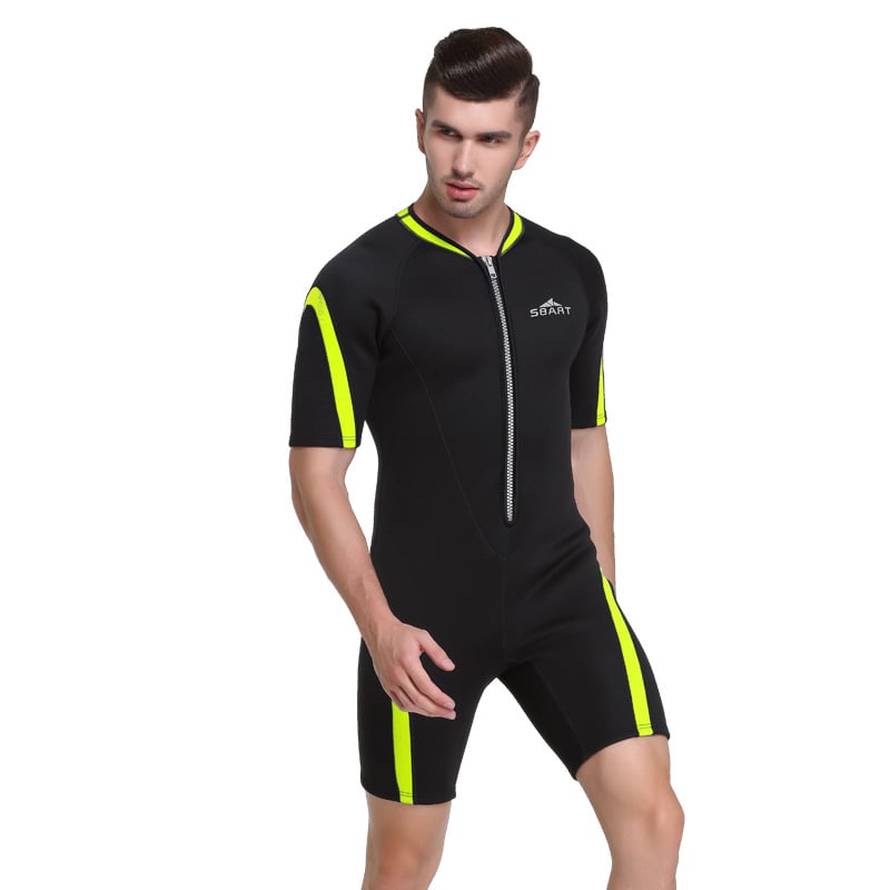 Unisex 2mm κοντομάνικη ολόσωμη στολή κατάδυσης, ένα κομμάτι, ζεστή προστασία για κολύμβηση και κατάδυση