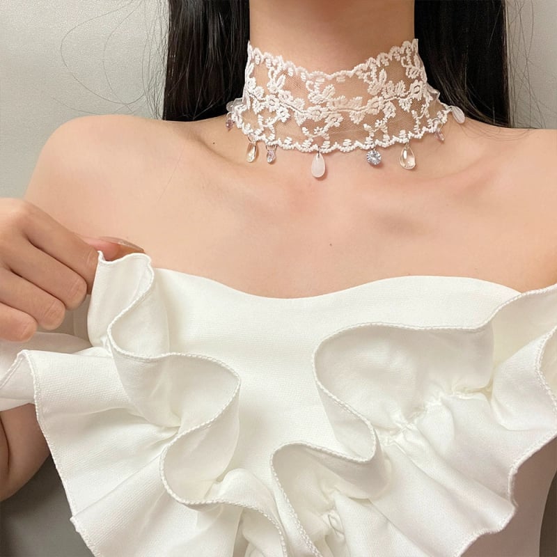 Ogrlica Jinling Jewelry s kapkovitim privjeskom od legure, klasičan lanac, sladak stil