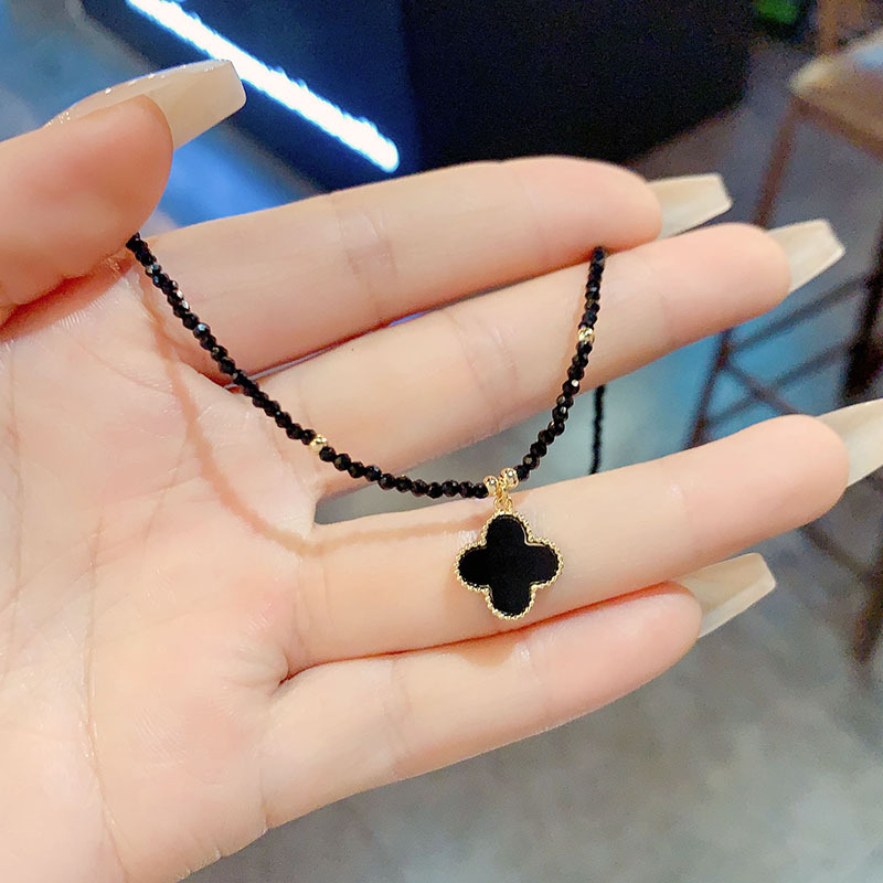 Ogrlica s lancem ključne, privjesak rhinestone, geometrijski dizajn, elektroplatiranje, materijal: bakar