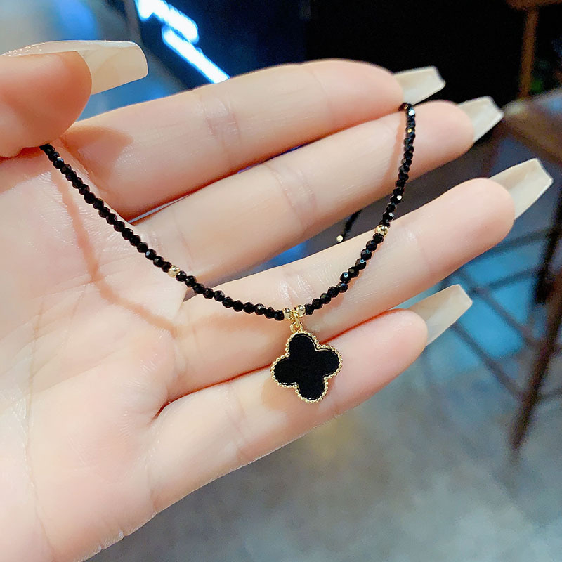Ogrlica s lancem ključne, privjesak rhinestone, geometrijski dizajn, elektroplatiranje, materijal: bakar