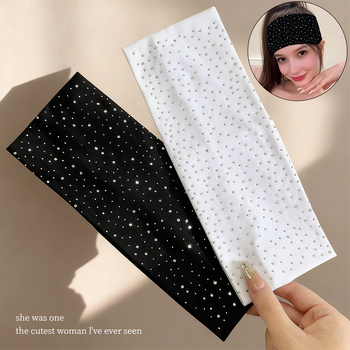 Unisex πλεκτή κορδέλα για το κεφάλι, απορροφά τον ιδρώτα, αθλητικό κεφαλόδεσμο, Μάρκα Yi hui ning, Χειμώνας 2025