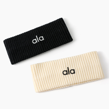 Aiyou κορδέλα μαλλιών με γράμματα — ευρύ κεφαλόδεσμος, κορεατικού ύφους, πλεκτή, καρό μοτίβο, φθινοπωρινό/χειμερινό 2025, κατάλληλη ως δώρο