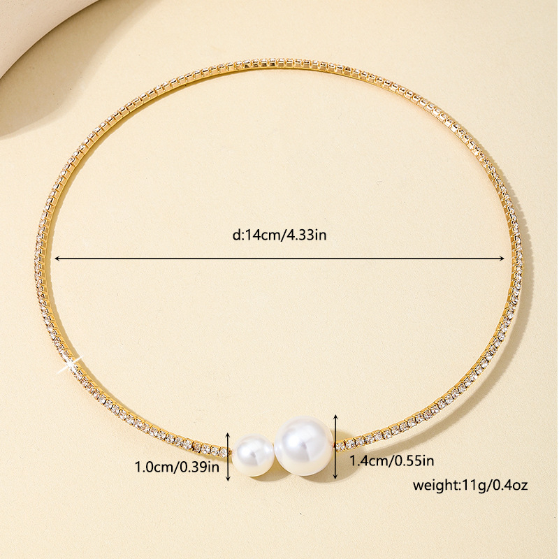 Огърлица-яка за жени, сплав, геометричен дизайн, елегантен стил