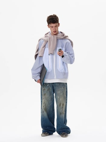 Ελαφρύ καλοκαιρινό σακάκι με UV προστασία 50+, χαλαρή γραμμή, ύφασμα από νάιλον σε συνθετικές ίνες, πλαϊνά τσέπες με φερμουάρ