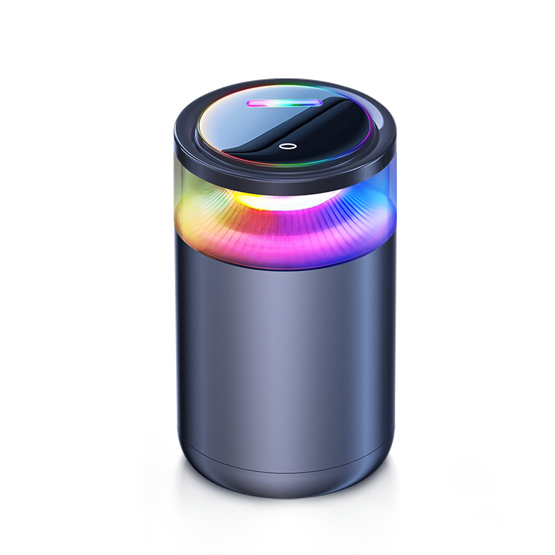 Automobilski aromaterapijski difuzor – metalni držač, Freesia miris, isparavanje 31–60 dana, 8 načina osvjetljenja, rok trajanja 1 godina