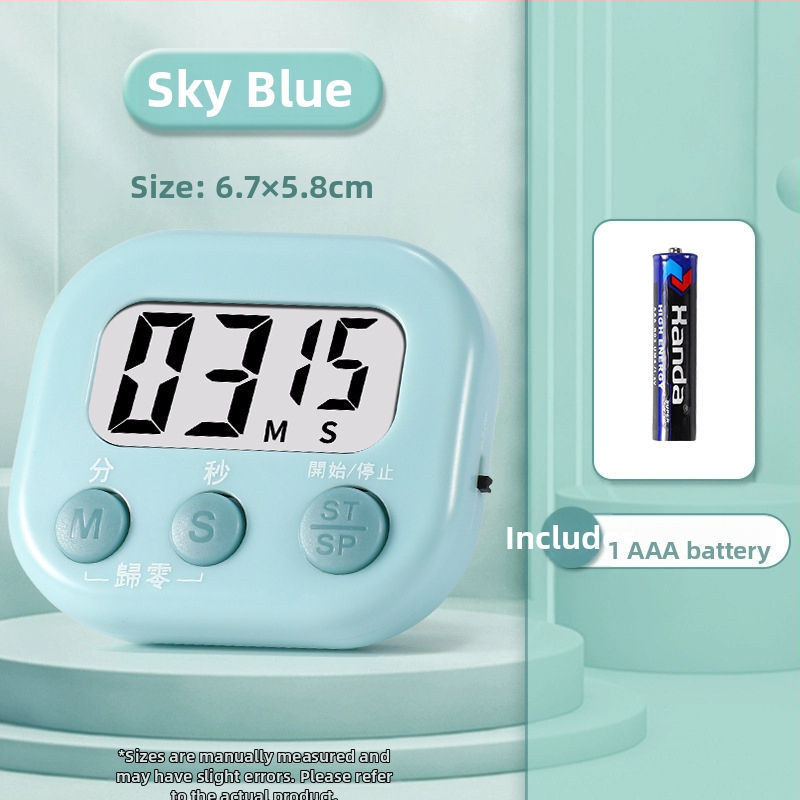 Digitalni timer za učenje s alarmom i podsjetnikom odbrojavanja za pripremu ispita; kuhinjski timer za pečenje