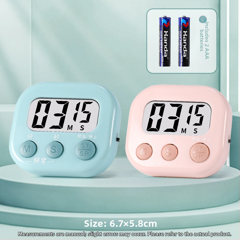 Digitalni timer za učenje s alarmom i podsjetnikom odbrojavanja za pripremu ispita; kuhinjski timer za pečenje