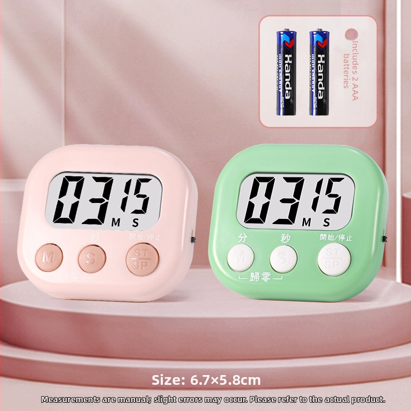 Digitalni timer za učenje s alarmom i podsjetnikom odbrojavanja za pripremu ispita; kuhinjski timer za pečenje