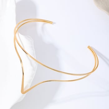 Nyaklánc: ötvözetből, U-formájú geometriai dizájn, minimalistikus nőknek (Anyag: Ötvözet; Stílus: U-formájú, Geometriai; Típus: Nyaklánc; Cél: Nők; Szezon: Nyár 2024)