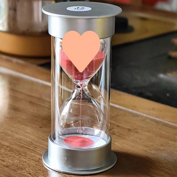 Пясъчен таймер за учене за ученици, ръчно изработена пластмасова висяща украса, стил френски пасторален