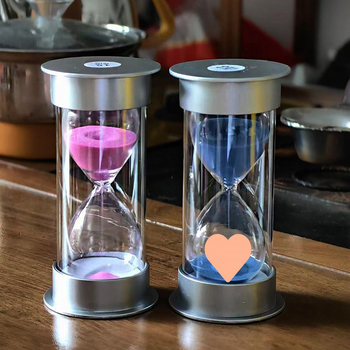 Пясъчен таймер за учене за ученици, ръчно изработена пластмасова висяща украса, стил френски пасторален