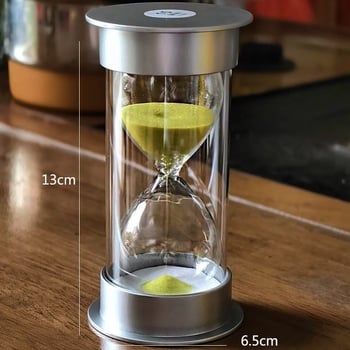 Пясъчен таймер за учене за ученици, ръчно изработена пластмасова висяща украса, стил френски пасторален