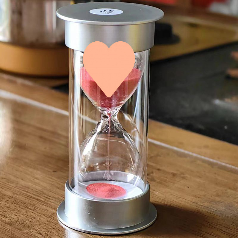 Пясъчен таймер за учене за ученици, ръчно изработена пластмасова висяща украса, стил френски пасторален