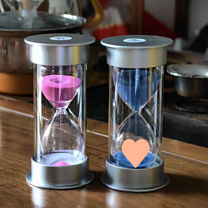 Пясъчен таймер за учене за ученици, ръчно изработена пластмасова висяща украса, стил френски пасторален