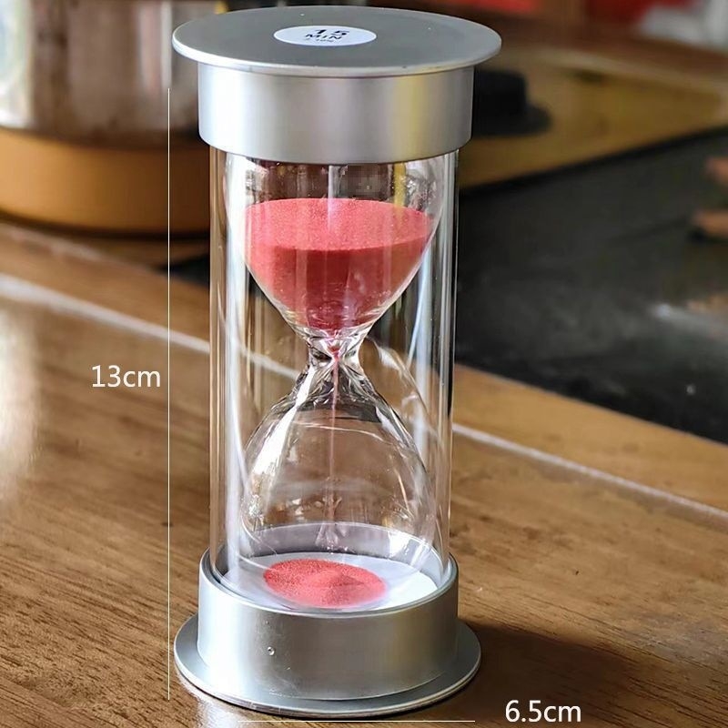 Пясъчен таймер за учене за ученици, ръчно изработена пластмасова висяща украса, стил френски пасторален