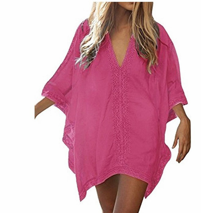NWDR Ženski patchwork čipkasto plažno cover-up – pamuk, 90% polipropilen, stil za plažu za par, porijeklo Guangzhou