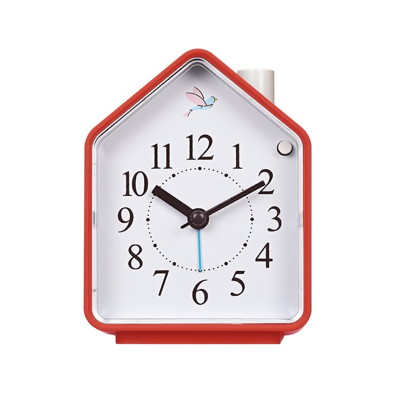 Настолен часовник с кукувица, тиха работа, едностранен дисплей, батерийно захранване, механично движение