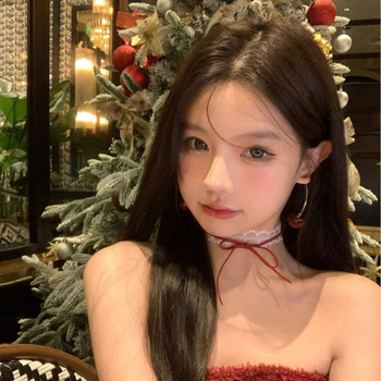 Colier choker: țesătură, realizat manual, lanț geometric, formă în U, pandantiv din țesătură