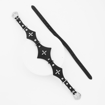 Колие от титаниева стомана със висулка в анимационен стил, на кубанова верига за унисекс.