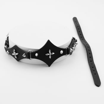 Колие от титаниева стомана със висулка в анимационен стил, на кубанова верига за унисекс.