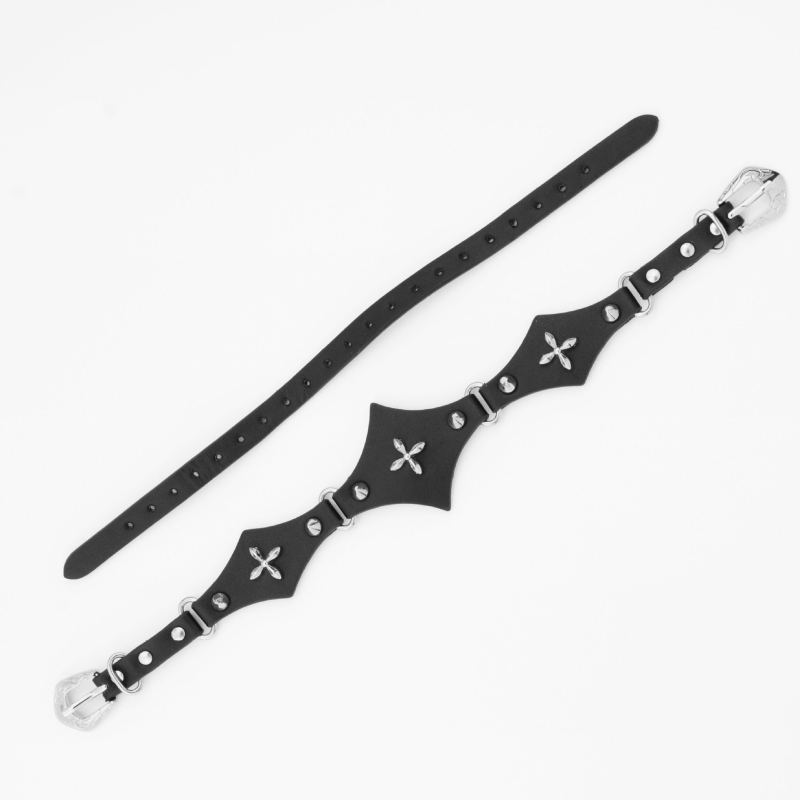 Колие от титаниева стомана със висулка в анимационен стил, на кубанова верига за унисекс.