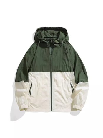 Παλτό με κουκούλα από ελαφρύ ακρυλικό, φερμουάρ μπροστά και τσέπες με φερμουάρ – καλοκαίρι για εφήβους