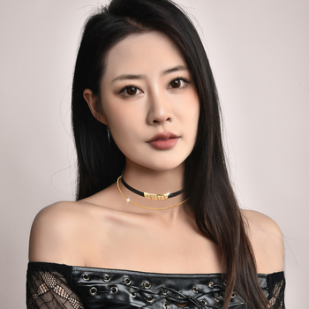 Колие за врата с геометричен многослоен дизайн, паладиева висулка, смесени материали, 12 g, марка Sui Jue, лятно издание 2024