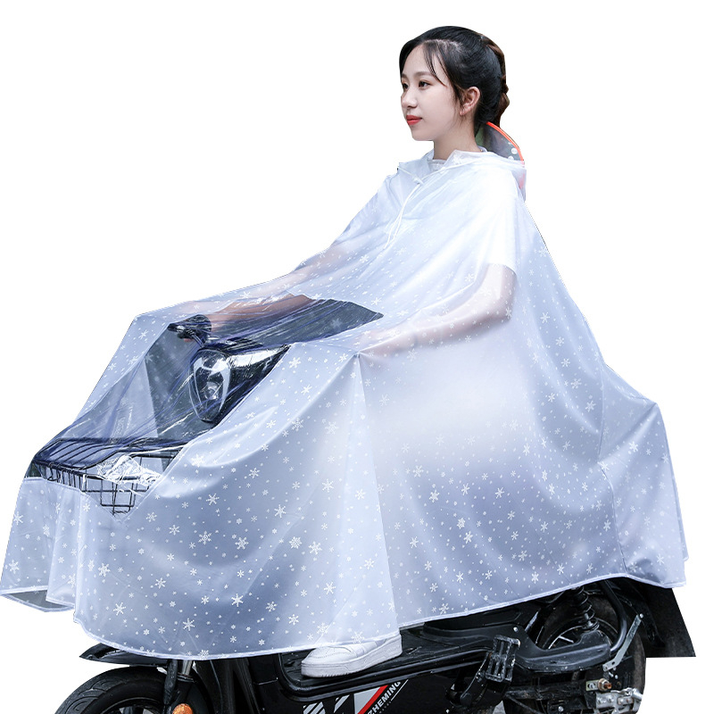 Pončo za motocikl i električno vozilo, PVC tkanina, standardna debljina, za 1 odraslu osobu