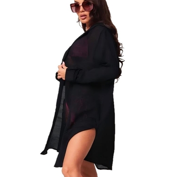 Plažni pokrovni gornji dio za bikini: vanjski poliester, podstava od pamuka; 35% poliester / 65% pamuk; težina 180 g; za plivanje i vodene športove