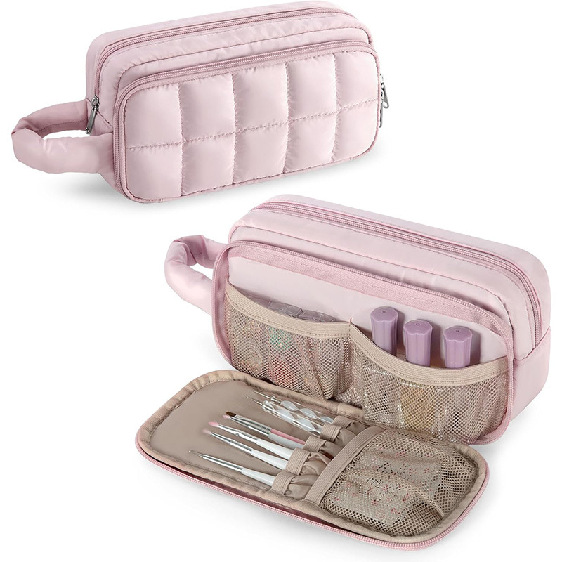 Geantă organizatoare pentru lac de unghii cu 12 compartimente, impermeabilă, cuboidă, din poliester, multifuncțională (12 compartimente; impermeabilă; cuboidă; poliester; multifuncțională)