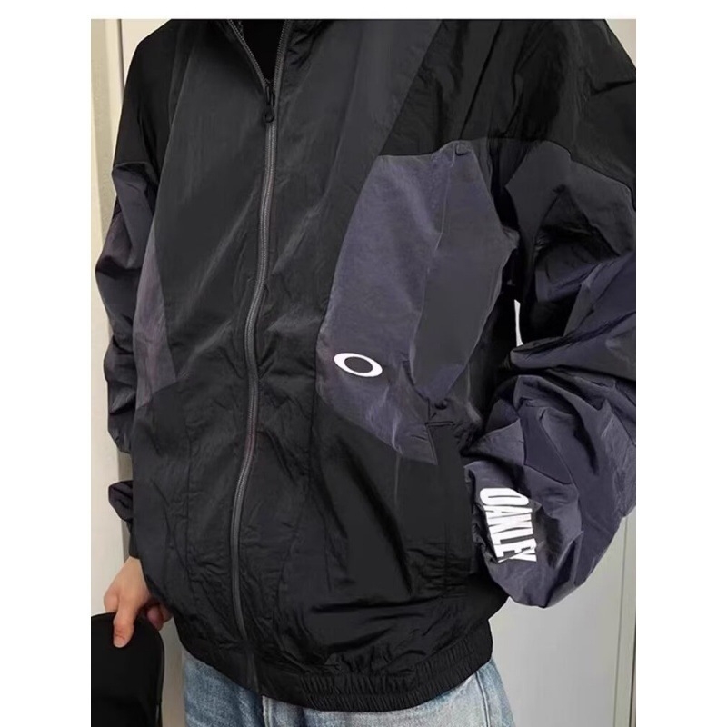 Ανδρικό ελαφρύ μπουφάν, υπέρ-λεπτό, διαπνέον, χαλαρή γραμμή, φερμουάρ, πολυεστέρας (Υλικό: Πολυεστέρας; Στυλ: Χαλαρή γραμμή; Κλείσιμο: Φερμουάρ; Εποχή: Άνοιξη–Φθινόπωρο)