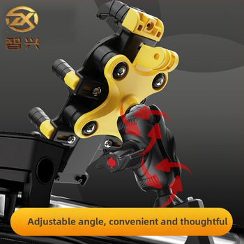 ZX-315 Θήκη-Στήριγμα κινητού για μοτοσικλέτα, με οκτώ δάχτυλα-βραχίονες, ανθεκτικό στους κραδασμούς και σταθεροποίηση