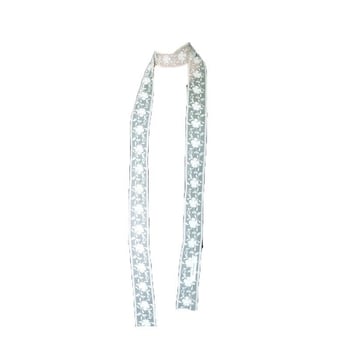 Дантелено колие с лента за ключицата – геометричен дизайн, корейски стил, произход Yiwu, 20 g