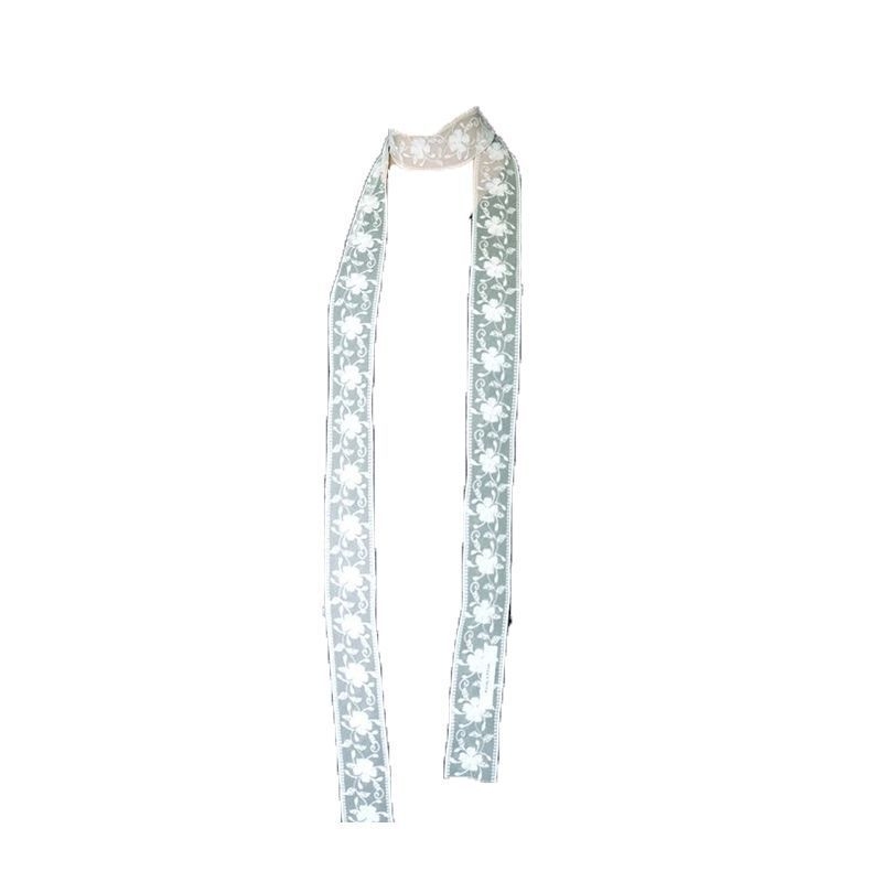 Дантелено колие с лента за ключицата – геометричен дизайн, корейски стил, произход Yiwu, 20 g