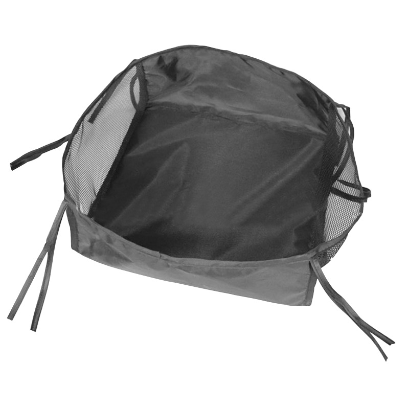 Kerekesszékre szerelt ülés alatti tároló táska, levehető és hordozható, kubus alakú, 600D Oxford anyag, vízálló, többfunkciós utazási tároláshoz