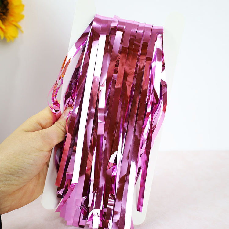 Rain silk curtain – сценично оформление за Коледа и Нова година, за заден фон на стена, JXT Plastic Ribbon