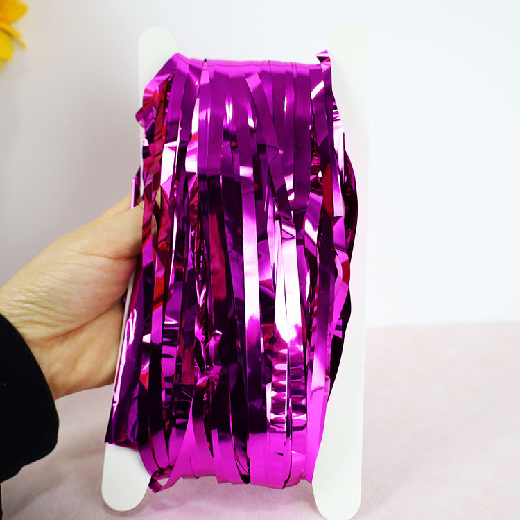 Rain silk curtain – сценично оформление за Коледа и Нова година, за заден фон на стена, JXT Plastic Ribbon