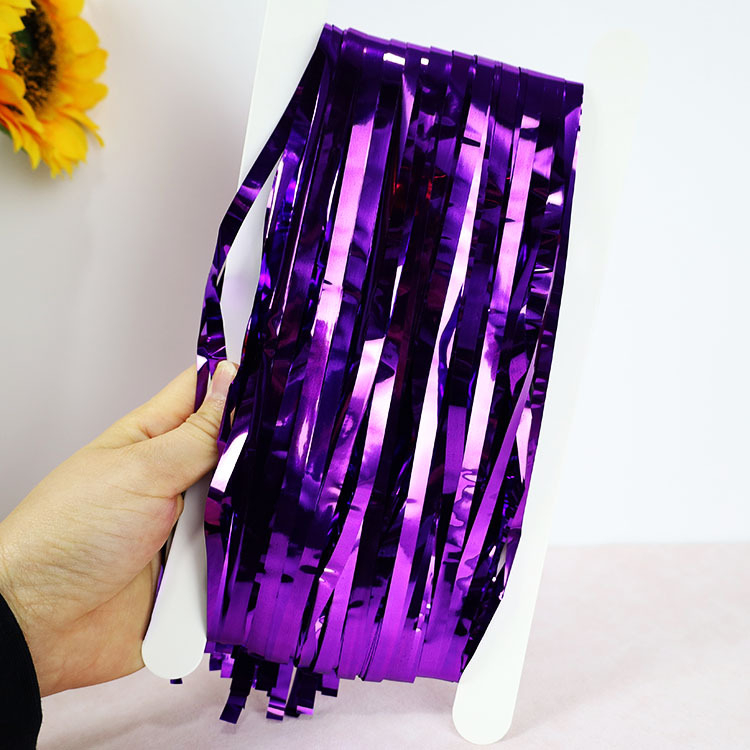 Rain silk curtain – сценично оформление за Коледа и Нова година, за заден фон на стена, JXT Plastic Ribbon