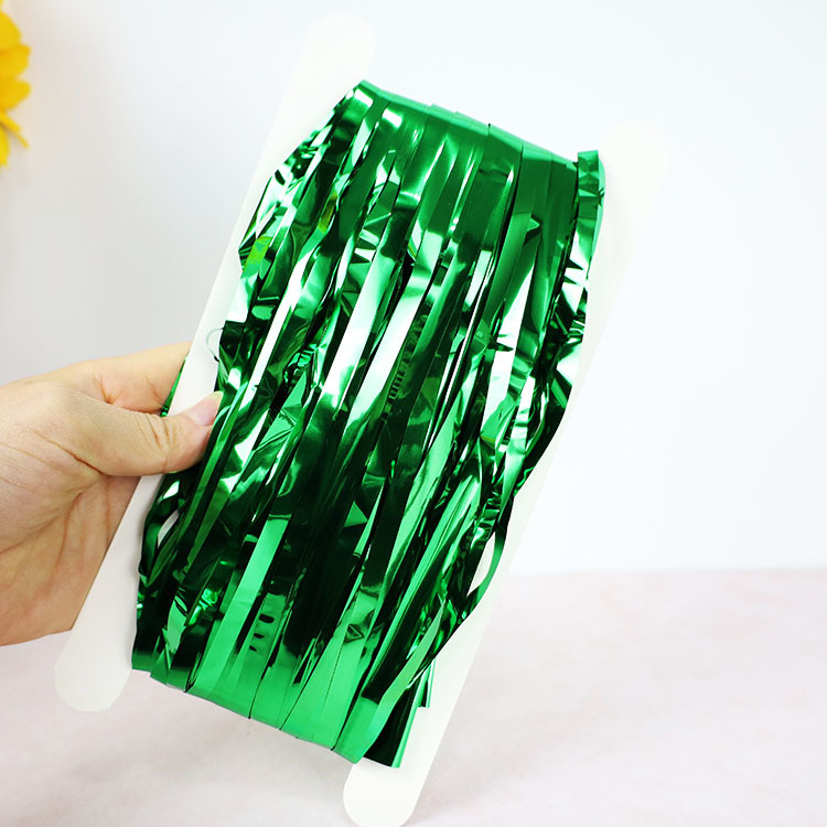 Rain silk curtain – сценично оформление за Коледа и Нова година, за заден фон на стена, JXT Plastic Ribbon