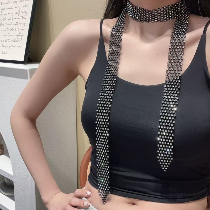 Water Diamond többszörös nyaklánc – szabályos lánccal, X6209, geometrikus, hűvös stílus