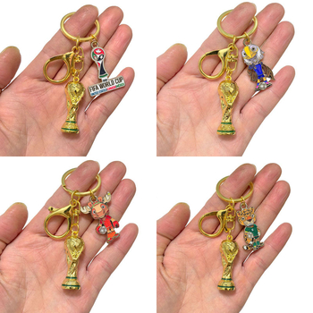 Breloc trofeu din aliaj — Ball Products Collection; pentru fani fotbal; Accesorii pentru fani