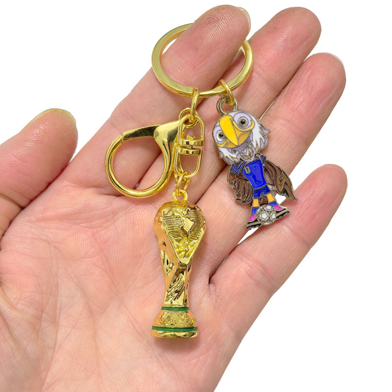 Breloc trofeu din aliaj — Ball Products Collection; pentru fani fotbal; Accesorii pentru fani