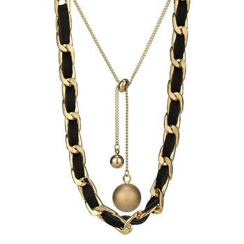 Ogrlica s ključnom kosti, lančić od titan čelika, geometrijski stil, duljina 21–50 cm, završna obloga pečenog sloja