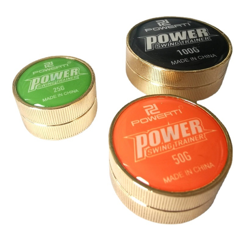 POWERTI Težinski trener za tenisku reketa — za forehand i backhand, 100 g ± 3 g, cinkova zliatina s bakrenim premazom