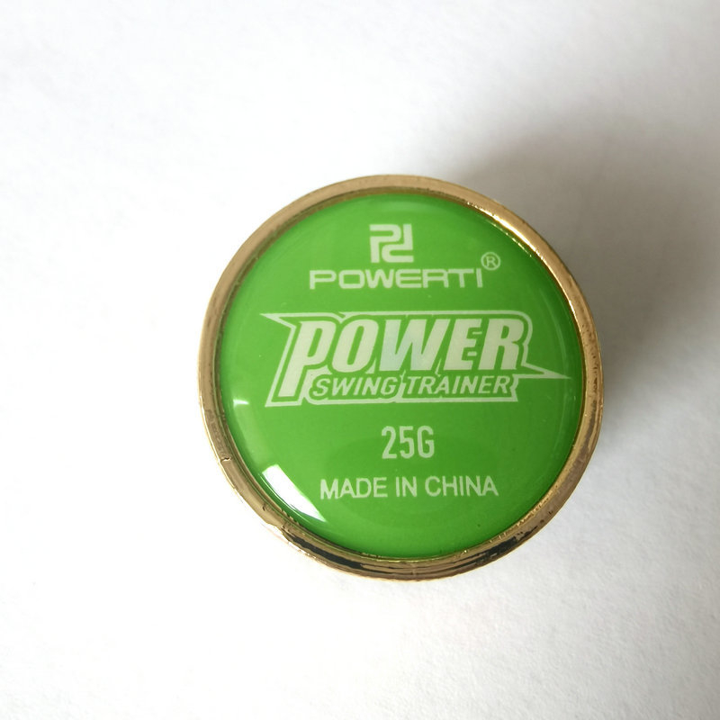 POWERTI Težinski trener za tenisku reketa — za forehand i backhand, 100 g ± 3 g, cinkova zliatina s bakrenim premazom
